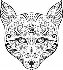 35+ sugar skull cat coloring pages for printing and coloring. Pin On Coloring Pages