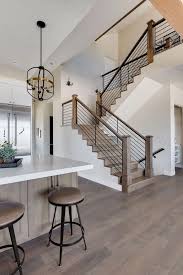 Three bedroom, two and a half bath custom modern farmhouse. Most Popular Creative Stair Railing Ideas To Develop A Focal Point In Your Home 14 Home Interior Design Farm House Living Room House Design