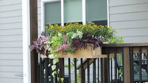 Rosette window box small with coco liner. Build Your Own Railing Planter For Custom Curb Appeal Better Homes Gardens