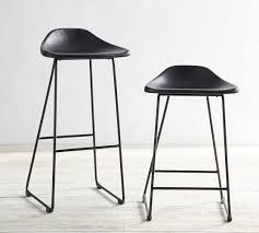 Shopping for leather stool but not sure which one to buy? Brenner Leather Bar Counter Stool Pottery Barn