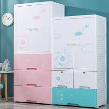 Thickened Children S Wardrobe Plastic Drawer Style Storage Cabinet Baby Clothes Type Children S Lockers Easy To Organize The Cabinet