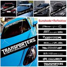 Elevated sticker vinyl decal windscreen sticker jdm car sticker for honda acura. New Car Windscreen Sticker Creative Car Reflective Sticker Sunshade Auto Window Decoration Sticker Car Stickers Aliexpress