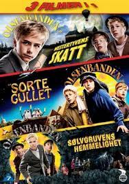 Are chasing a treasure lost in a bank robbery in 1835 and is egon really descended from a master thief? Olsenbanden Jr Mestertyvens Skatt Olsenbanden Jr Det Sorte Gullet Olsenbanden Jr Solvgruvens Hemmelighet Deichman No