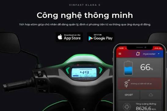 Minh họa eSIM xe điện VinFast thông minh