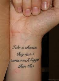 Collarbone tattoos are very attractive. 71 Famous Quotes Tattoos For Wrist