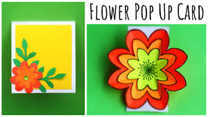 Use a pencil to create a rounded end for our flower petals. Flower Pop Out Card Easy Pop Up Card Tutorial Handmade Greetings