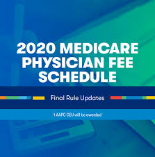 2020 Medicare Physician Fee Schedule Mpfs Final Rule Vitalware