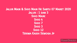 Jalur / kelompok shio harian berdasarkan 2d hari sebelumnya. Prediksi Jalur Main Shio Hk Sabtu 07 Maret 2020 Youtube