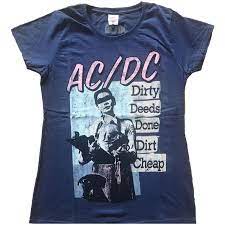 AC/DC Ladies T-Shirt: Vintage DDDDC (X-Small) - Walmart.com