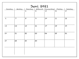 Januar | februar | märz | april | mai | juni | juli | august | september | oktober | november | dezember. Juni 2021 Kalender Zum Ausdrucken Pdf Excel Word