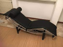Chaise Longue In Pelle Fiore Nera Tino Mariani Relax Chaise Longue Divani