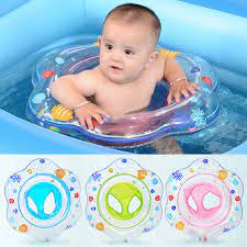 Before your baby can walk or even crawl, they can be active in water! Baby Swim Ring Adjustable Double Airbags Swimming Laps Baby Neck Float Lifebuoy Inflatable Newborn Swimming Accessories Blue Pools Water Fun Pool Toys Urbytus Com