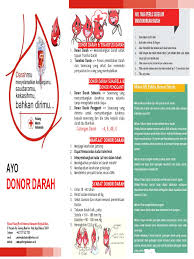 Pamflet donor darah himatif 2013. Brosur Donor Darah Pmi Bengkulu Utara