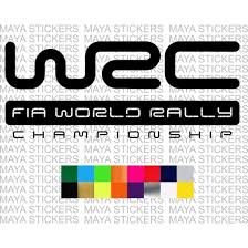 The world rally championship (wrc) is a rallying series organised by the fia, culminating with a champion driver and manufacturer. Wrc World Rally Logo Stickers In Custom Colors And Sizes