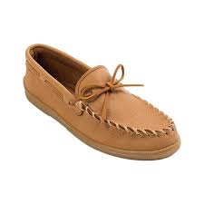 Mens Minnetonka Straight Plug Size 14 M Tan