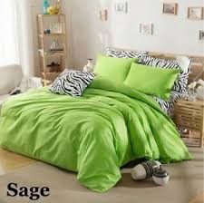 Details About 8 Pcs Bed In A Bag Comforter Sheet Set Duvet Set Sage Solid Us Cal King