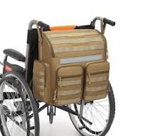BlesMaller Tasche für Rollstuhl hinten Rollstuhltasche HD Nylon Rollator  Zubehör Aufbewahrungstasche mit Schultergurt & Isolationstasche :  Amazon.de: ...
