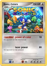 Give them a tub of colors and paper and you can see the magic happening in front of your eyes! Pokemon Sonic Colors 1