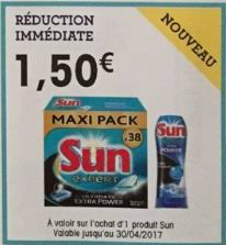 Valables dans tous les supermarchés. Bon Plan Sun Tablettes Lave Vaisselle A 1 75 Chez Leclerc Catalogues Promos Bons Plans Economisez Anti Crise Fr