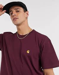 Free shipping on orders over $25 shipped by amazon. Carhartt Wip Chase T Shirt In Burgund Asos