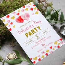 Valentine's Day Party Invitation Template, Friends Valentine's Day Party,  Printable Valentine's Day Brunch Invite, Instant Download