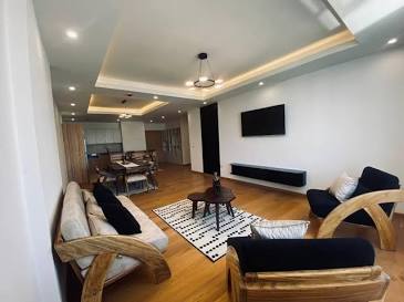 Expansive open-plan living space, AI generated