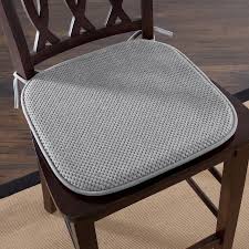 hastings home memory foam chair cushion for dining room kitchen outdoor patio and desk chairs machine washable pad with nonslip back by hastings home platin in 2021 outdoor seat cushions indoor