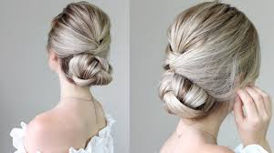 It needs to be clean and free of any hair products and as dry as possible to hold the shape of the updo. How To Simple Updo Youtube