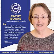 Congratulations to our Employees of the Second Quarter…Scott Slayton,  English Teacher at Red Land High School; Cathy Books, District Application  Support Specialist; and Areil Sutton, District Student Information System  Specialist. Through their