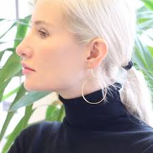 hoop dangle earrings