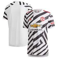 The red devils unveiled a visually distinctive design inspired by striped jerseys from the club's history with the premier league. Manchester United Authentic Third Shirt 2020 21
