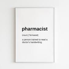 Pharmacist Poster Definition Wall Art Digital Download Etsy In 2021 Pharmacy Quotes Pharmacist Gift Pharmacist Quote
