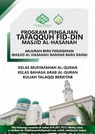 Tn hj mohd tahir bin md salleh: Tafaqquh Fid Din Masjid Al Hasanah Events Facebook