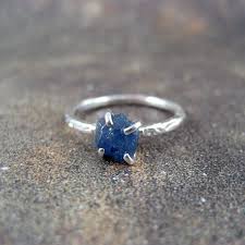 Raw Uncut Sapphire Engagement Ring Thinking About Getting This So I Can Retire My Antique Ring I Blue Sapphire Rings Engagement Rings Sapphire Antique Rings