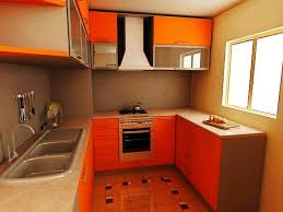 Two Tone Kitchen Cabinets Orange Color For Small Kitchen Ideas Kitchen Design Ideas Inspiration Kitchen Layout Kitchen Design Small Interior Design Kitchen