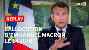 Une allocution très carrée, très précise. j'ai cru qu'elle allait pleurer, oublier son indépendance et le reste.pic.twitter.com/dttzo0qdkv. Replay L Allocution D Emmanuel Macron Du 14 Juin Youtube