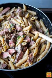 Add the slices of prime rib to a small baking pan with a few tablespoons of broth or leftover pan gravy (water works fine but it might dilute the flavor of the meat). Creamy Penne Pasta With Leftover Prime Rib Sunday Supper Movement