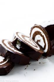 Most recipes call for a marshmallow cream or whipped cream center. Chocolate Cake Roll Swiss Roll Sally S Baking Addiction