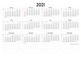 Free 2021 excel calendars templates. Downloadable 2021 Monthly Calendar 6 Templates