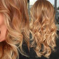 strawberry blonde dunkelblonde haare balayage frisuren