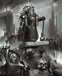 Artstation Dark Apostle Marduk In Sor Talgron S Armor With Kol Badar And The Anointed Terminators Eli In 2020 Warhammer 40k Artwork Warhammer Art Warhammer 40k Art