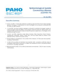 Kansas did not respond to a request for comment. Epidemiological Update Coronavirus Disease Covid 19 22 July 2021 Paho Who Pan American Health Organization
