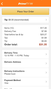 I placed my order on my phone and 3 hours later, i got my bag of goodies! Download Amazon Prime Now 4 16 2 For Android Filehippo Com
