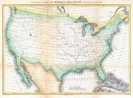 File 1870 U S Coast Survey Map Showing Magnetic Declination