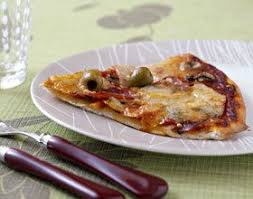 Enfin placez les poivrons coupés en morceaux et les olives. Recette Pizza Aux Jambon Champignons Et Poivron Elleadore