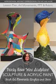 Acrylic Painting Project Students Are Assigned An Art Movement Find Reference And Use The Characteristics Of That Mo Art Movement Wire Sculpture Creating Art