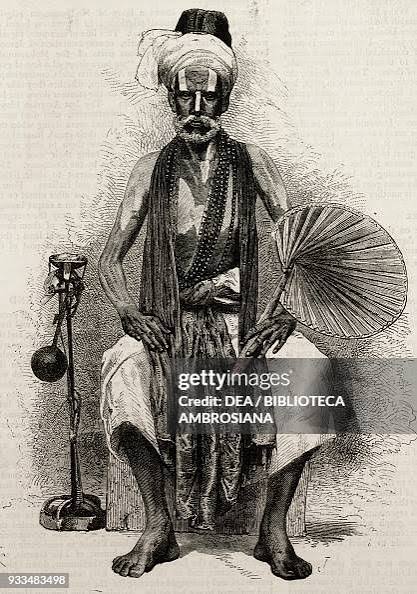 A fakir with a fan, India, illustration from the magazine The... News Photo - Getty Images