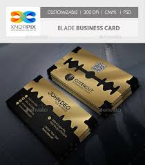 Blade Business Card Creative Business Cards Barber Shop Business Cards Hairstylist Business Cards Barber Business Cards