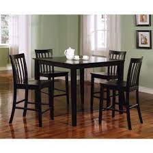 Made of wood, acacia veneer and engineered wood. Coaster Ashland 5pc Counter Height Dining Set In Black 150231blk By Dining Rooms Outlet