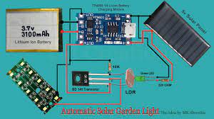 In this circuit the 6v solar panel is working as a battery charger and also as a dark detector , during the daytime it will charge the batteries and in night when it receives no light then the transistor bc547 will become switch on and activates the leds. 18 Diy Solar Light Circuit Ideas How To Make A Solar Light Circuit